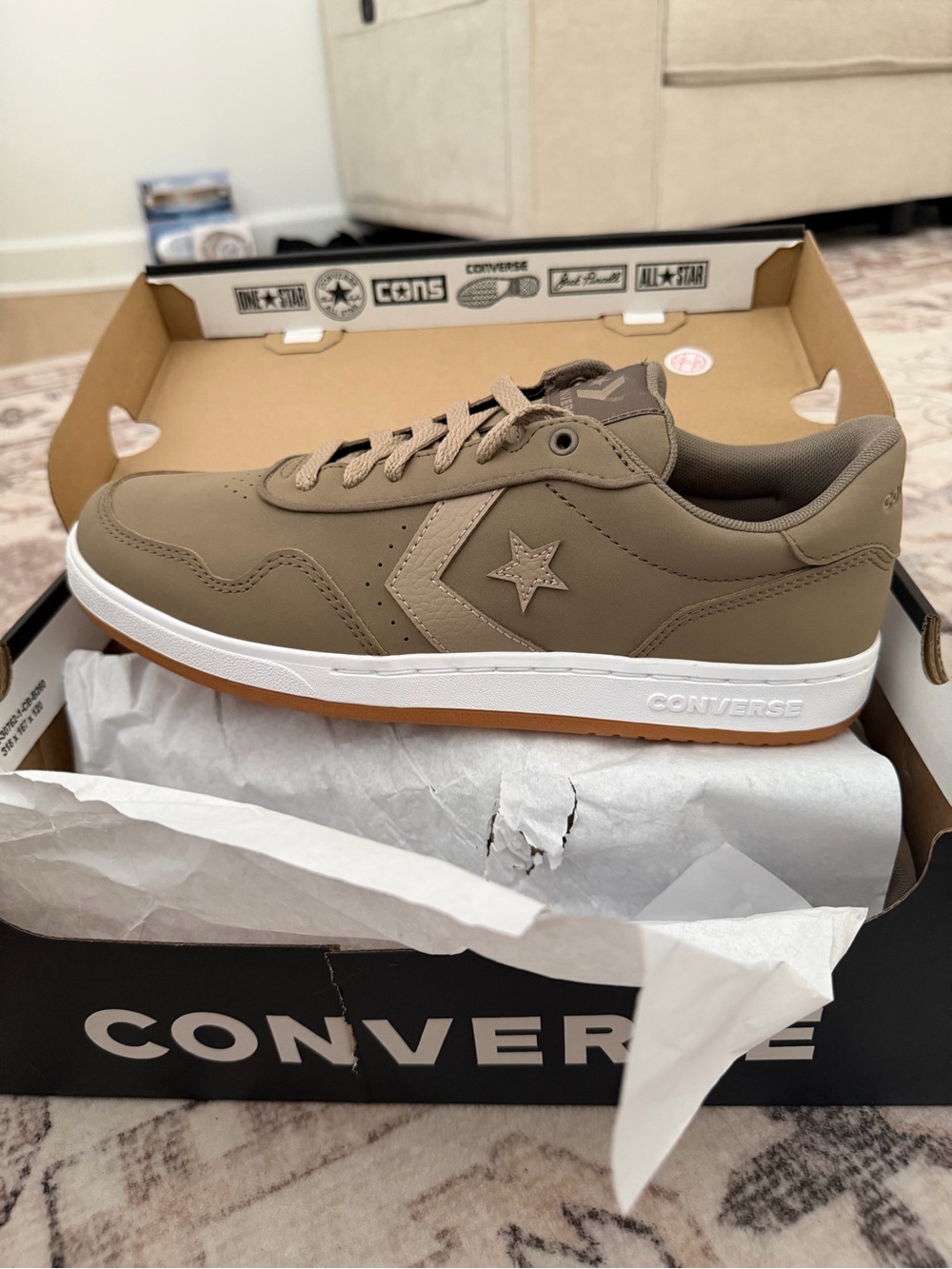 Converse Men’s Tan Low-Top Sneaker